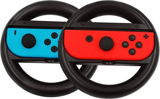 Switch stuur voor Joy-Con – 2 stuks – Zwart – Nintendo Switch Accessoires – Geschikt voor Nintendo Switch