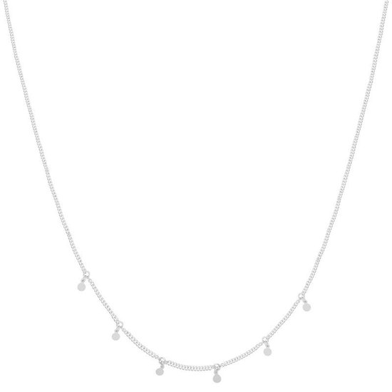 Yehwang zilveren ketting - Sweet little coin necklace zilver. Grovere  ketting met... | bol.com
