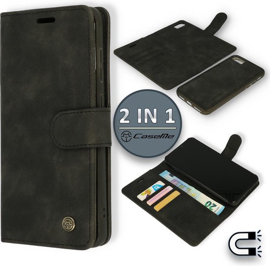 fluctueren Vol opschorten iPhone 7 Plus & iPhone 8 Plus Hoesje Charcoal Gray - Casemania 2 in 1  Magnetic Book Case | bol.com