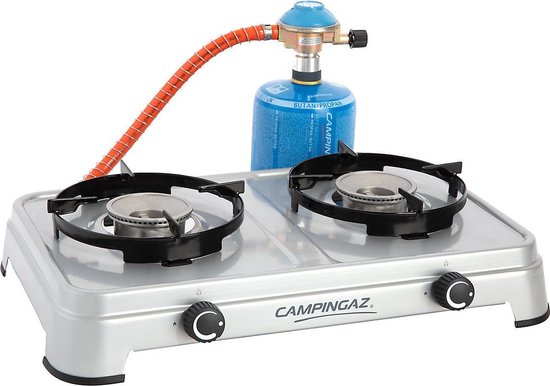 Campingaz Camping Cook CV Camping Kooktoestel - kampeer kooktoestel 2 pits - 2x 1800 Watt - zilvergrijs van Campingaz — afbeelding 4