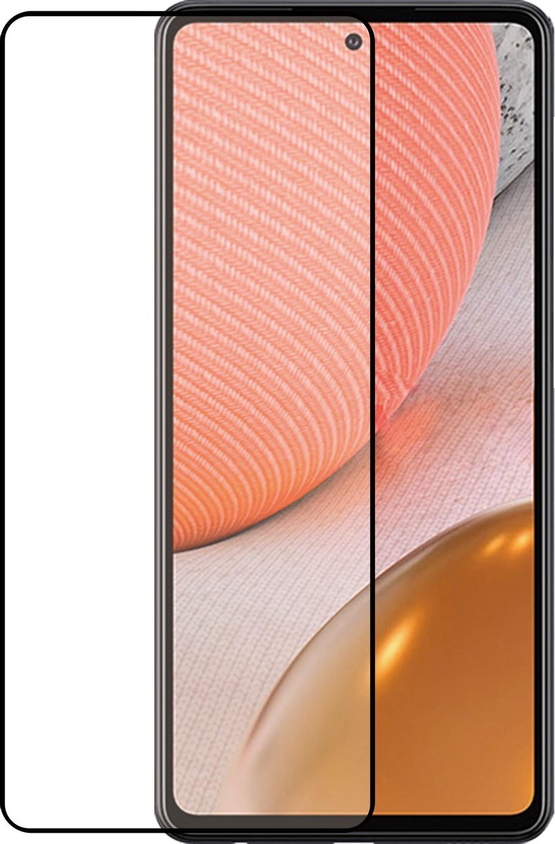 Azuri Tempered Glass FORTE screenprotector voor Samsung A72 - Zwart