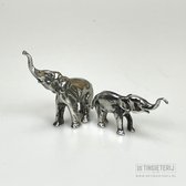Set Olifantjes - Olifant beeld - Cadeau olifant - Olifant beeld - Olifant decoratie - Olifanten beeldje - Handgemaakt & Uniek