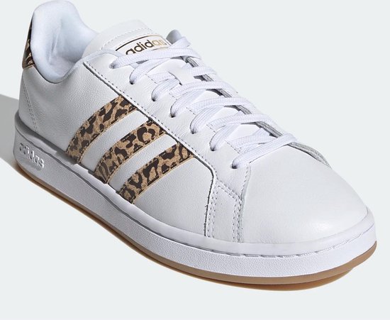 deeltje breed kussen adidas - Grand Court - Lederen Sneakers - 40 2/3 - Wit | bol.com