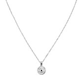 Yehwang ketting curious eyes. Zilveren necklace met oog medaillon