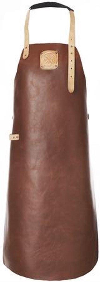 Witloft - Classic Leren Schort XXL Cognac