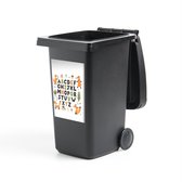 Autocollant de conteneur Illustration de l'alphabet - Illustration de l'alphabet avec des renards oranges