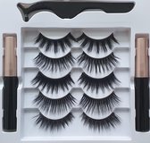 Mangetische Wimpers Set - Nepwimpers - Wimper Set - Magnetic Lashes - 5 Paar Wimpers + 2 Magnetische Eyeliner
