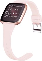 Shop4 - Fitbit Versa Bandje - Siliconen Dun Roze