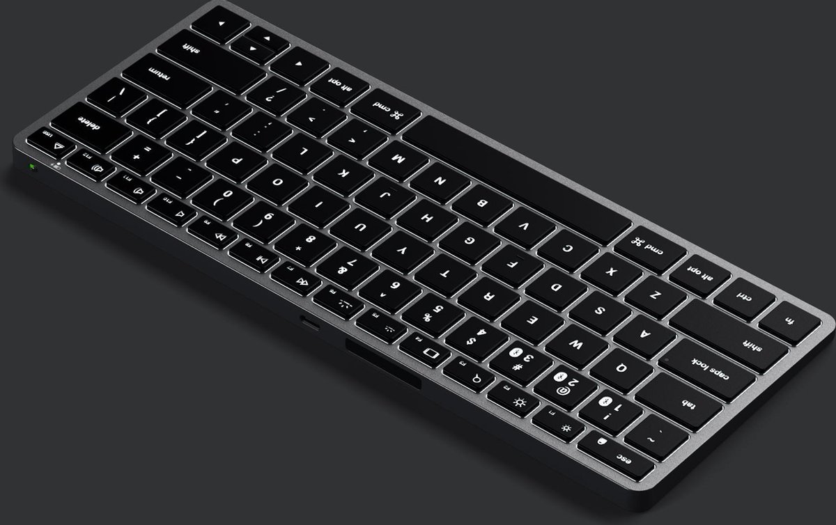 Satechi Slim X1 Bluetooth Toetsenbord - QWERTY - Grijs thumbnail 2
