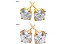 Rosé gouden oorstekers met echte diamanten 0.16 crt G - VS1 Goud oorknoppen