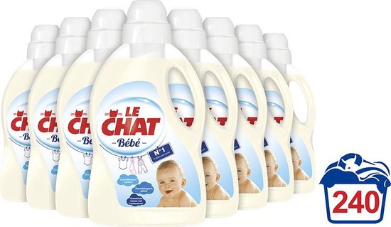 Le Chat Baby Gel Vloeibaar Wasmiddel - Voordeelverpakking - 8 x 30 wasbeurten