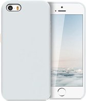 Apple Iphone 5 / 5S Wit zacht rubberen cover hoesje