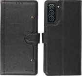 Bestcases Book Case Telefoonhoesje - Kaarthouder Portemonnee Hoesje - Wallet Cases - Samsung Galaxy S21 Plus - Zwart