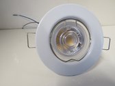 Wit inbouwarmatuur inclusief LED spot van 6W - 480 Lumen - 2700K - lichtbundel van 60°
