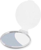 Spiegeltje - mini spiegel - zak spiegel - make up spiegeltje - klapspiegel – mat wit