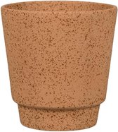 Pot Odense Plain Sand Terracotta M 15x15 cm terracotta ronde bloempot voor binnen