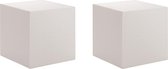 4x stuks piepschuim hobby knutselen vormen/figuren kubus blok van 20 x 20 cm