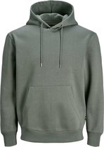 Jack and Jones Hoodie Groen Stretch Met Kangoeroezak Casual Fit - XXL