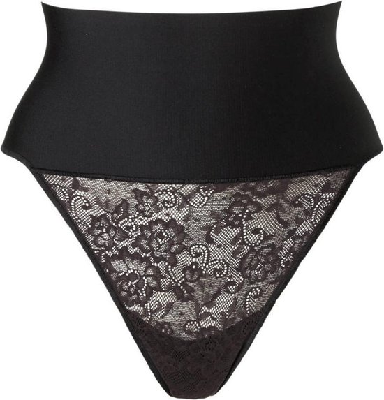 Maidenform Tame Your Tummy Lace Thong Vrouwen Corrigerend ondergoed - Black  Lace - Maat L | bol.com