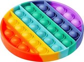 Pop It Fidget Toy Rond  – Regenboog (Rainbow)