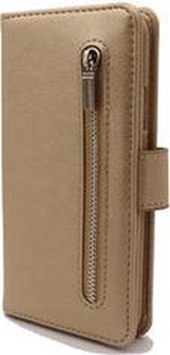 Apple iPhone 11 PRO MAX Goud / Wallet / Book Case / Boekhoesje/ Telefoonhoesje met rits en silicone binnenkant