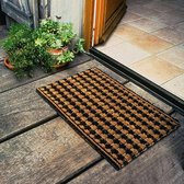 1x Coryl Schuurmat Topaze | Lichtbruin | 60x40cm| Buitenmat - Schoonloopmat - Schuurmat