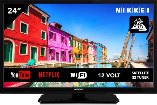 NIKKEI NL24MSMART - HD Ready 24 inch Smart mobile 12 V TV