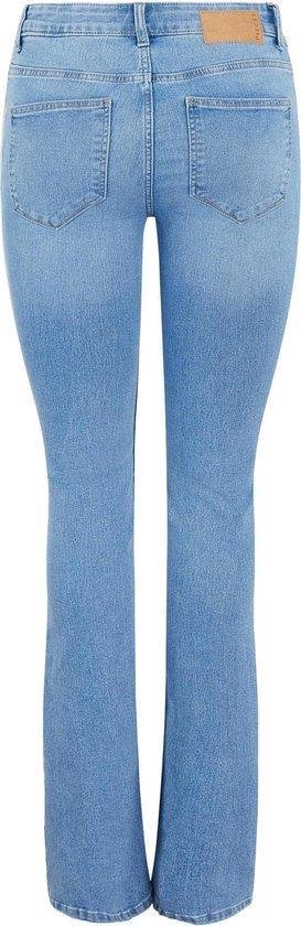 Pieces Dames 17111066 PEGGY FLARED MW JEANS-VI BC Light Blue Denim Jeans -  Maat S | bol.com