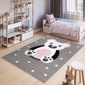 Tapiso Pinky Vloerkleed Kinderkamer Speeltapijt Dieren Tapijt Maat- 140x200