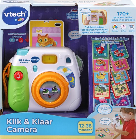 VTech Baby Klik & Klaar Camera - Educatief Speelgoed - Speelcamera voor Kinderen - Van 1 tot 3 Jaar - VTech