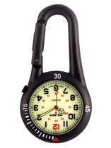 Hospitrix Horloge - Zwart (kleur kast) - Zwart bandje - 0 mm