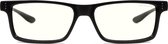 GUNNAR Gaming- en Computerbril - Vertex, Onyx Frame, Amber MAX Tint - Blauw Licht Bril, Beeldschermbril, Blue Light Glasses, Leesbril, UV Filter