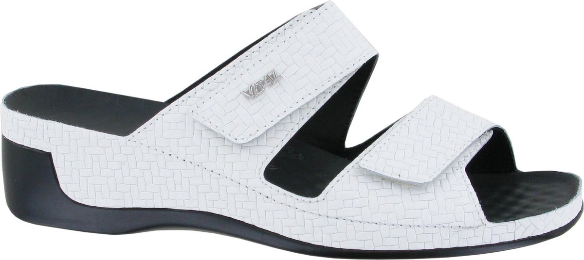Vital -Dames wit slippers & muiltjes