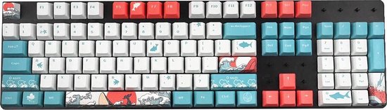 Keycaps – 108 Keys – Coral Sea – OEM Profile PBT – Voor Mechanische Toetsenbord – LET OP DIT IS EEN KEYCAP SET GEEN TOETSENBORD