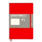 Leuchtturm notitieboek softcover 19x12.5 cm blanco rood