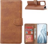 Xiaomi Mi 11 Hoesje - Mi 11 bookcase cover met Pasjeshouder - Bruin