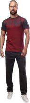 Embrator mannen Jogging set / Huispak grijs/bordeaux rood maat M