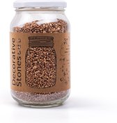 Decoratie grind/zand - Pot ca 1200 gram bruin - Granulaat
