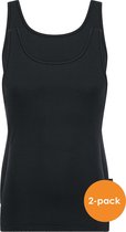 Sloggi Men 24/7 Vest - heren singlets (2-pack) - zwart - Maat: XL