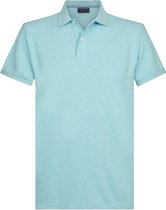 Profuomo Slim Fit  polo - aqua blauw -  Maat: S