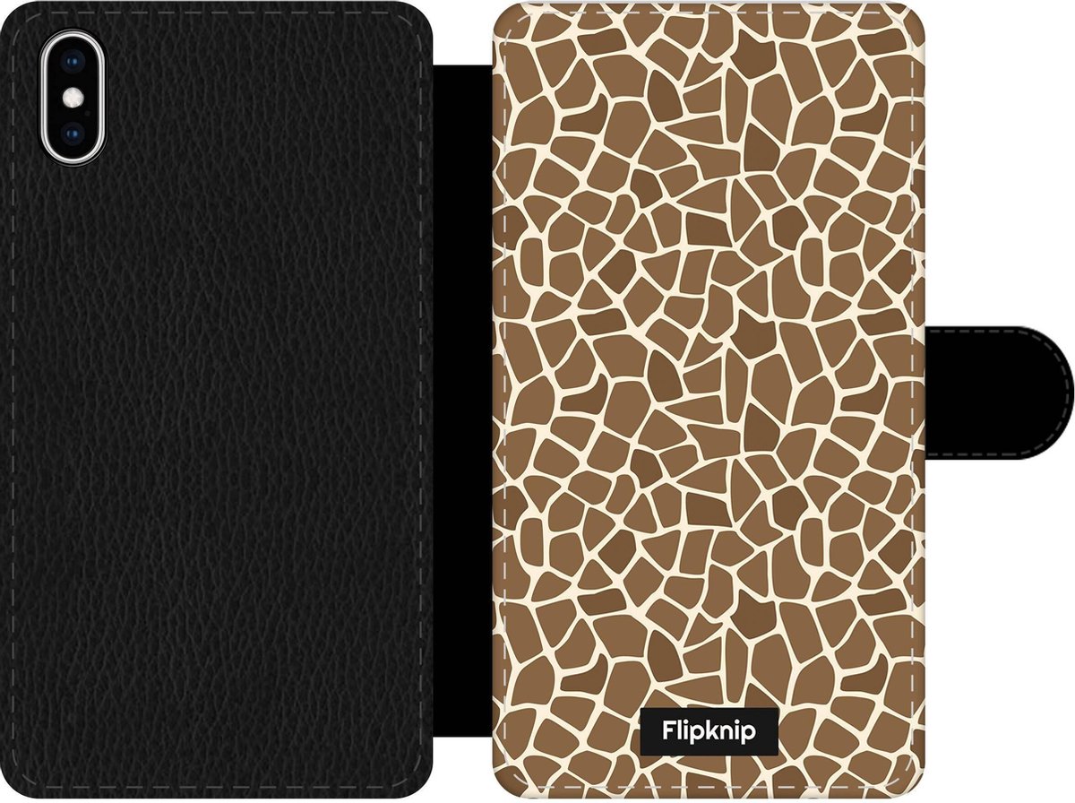 Wallet case - geschikt voor iPhone Xs Max - Giraffeprint