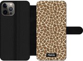 Wallet case - geschikt voor iPhone 12 Pro Max - Giraffeprint