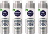 Nivea Men Sensitive Anti-irritatie scheerschuim - Voordeelbox 4 x 200 ml