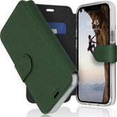 iPhone 12 Mini hoesje bookcase - iPhone 12 Mini wallet case - hoesje iPhone 12 Mini bookcase - Kunstleer - Donkergroen - Accezz Xtreme Wallet Bookcase
