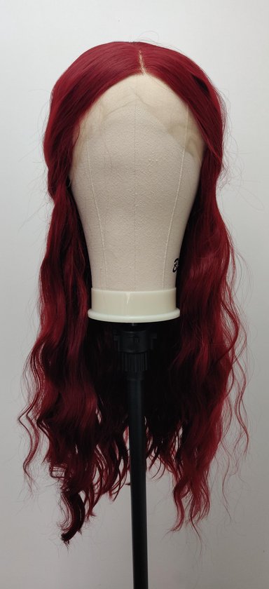 Lucy's Wigs - lace front dames Pruik | Ruby - Rood 55 cm - Lucy's Wigs