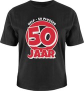 Verjaardag - T-shirt - 50 jaar - In cadeauverpakking met gekleurd lint