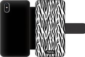 Wallet case - geschikt voor iPhone X - Zebraprint