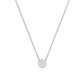 Nana Dames Ketting Collier zirkonia 1,2 mm 41 + 4 cm-zilver 925