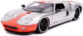 2005 Ford GT (Zilver) (19cm) 1/24 Jada - Modelauto - Schaalmodel - Model auto - Miniatuurautos - Miniatuur auto