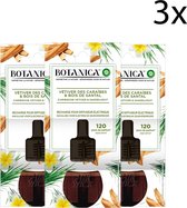 Botanica by Air Wick Elektrische Geurverspreider - Caribische Vetiver & Sandelhout - Navulling x3